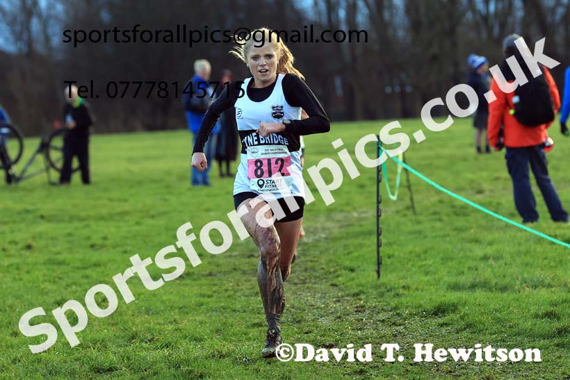 Senior womens 2023 North Eastern Cross Country Champs., Temple Park, South Shields. Photo: David T. Hewitson/Sports for All Pics